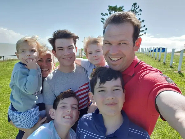 Matt Canavan with his family in Yeppoon
